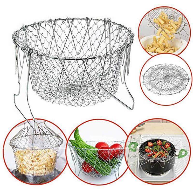 Chef Basket ｜Opvouwbare Multifunctionele Lek Mand